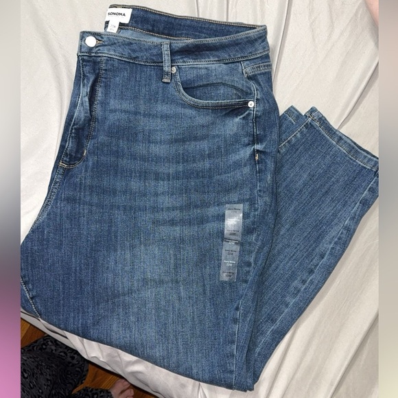 Plus Size Sonoma Goods For Life High Rise Curvy Skinny Jeans - Picture 1 of 5